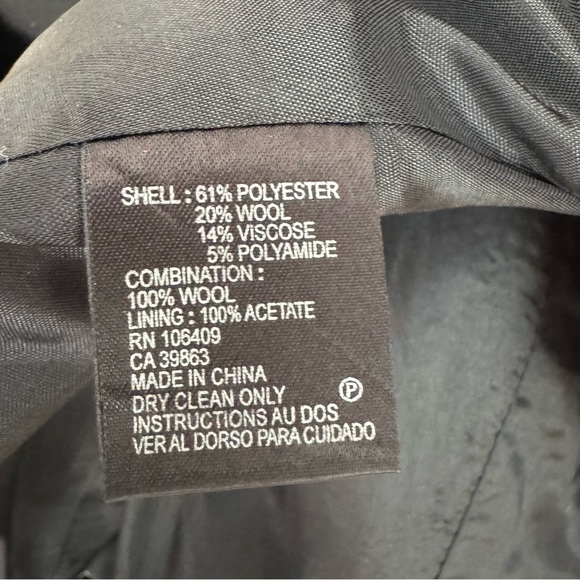 Tahari Vintage Tweed Cropped Blazer Black Tan Bouclé Trim Classic Jacket Size 10 - Picture 5 of 7